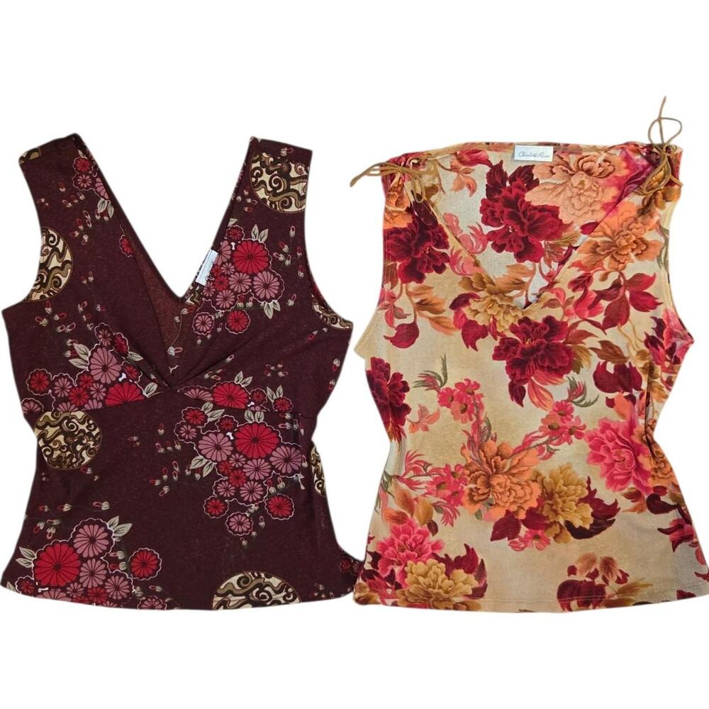 Y2k charlotte russe floral top